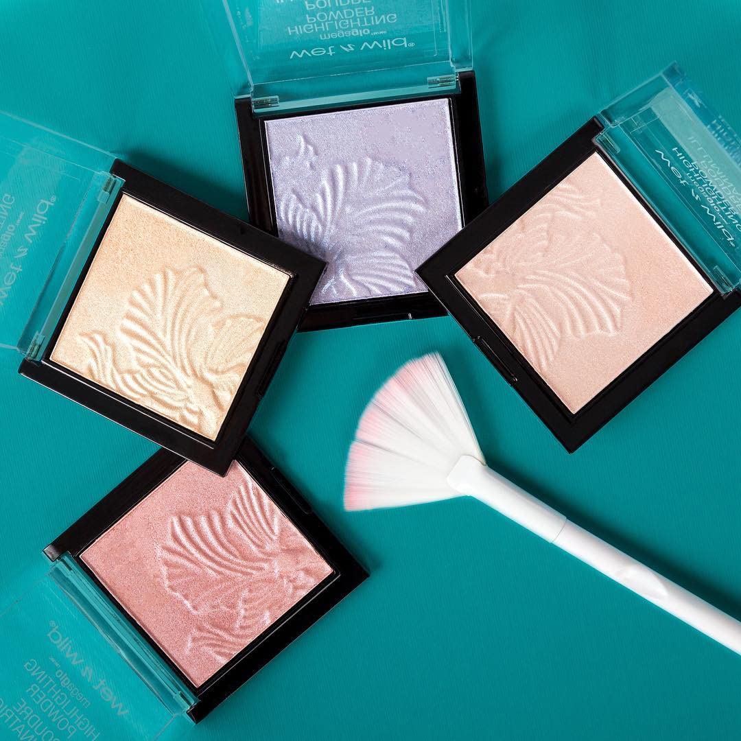 wet n wild MegaGlo Highlighting Powder, Highlighter Makeup, Shimmer Glow, Pink Rose Gold Blossom Glow - Image 16