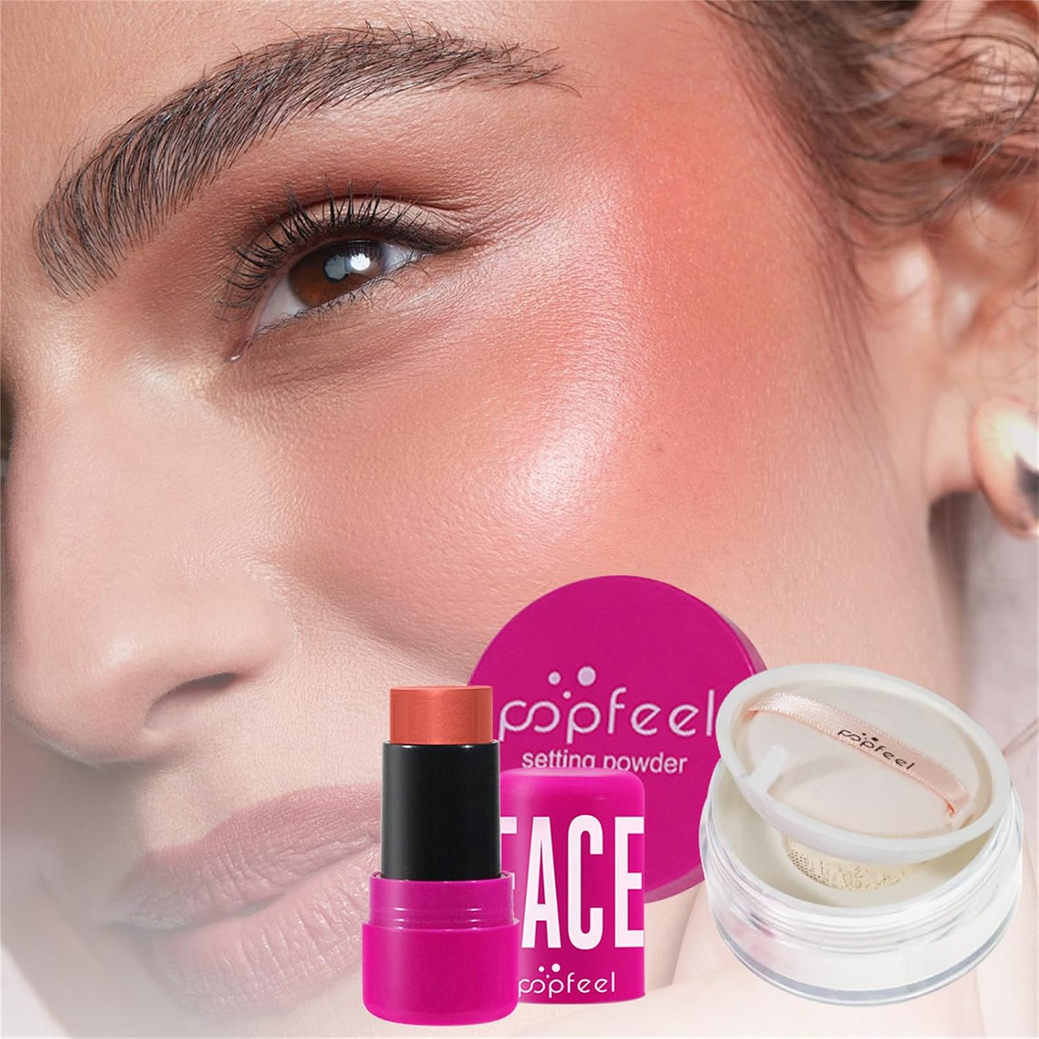 Hot Pink All in One Makeup Kit for Women Full Kit, Mother's Day Makeup Gifts Set for Women Girls, Hot Pink Makeup Essential Bundle Include Eyeshadow Palette Lipstick Blush Foundation Concealer - Image 8