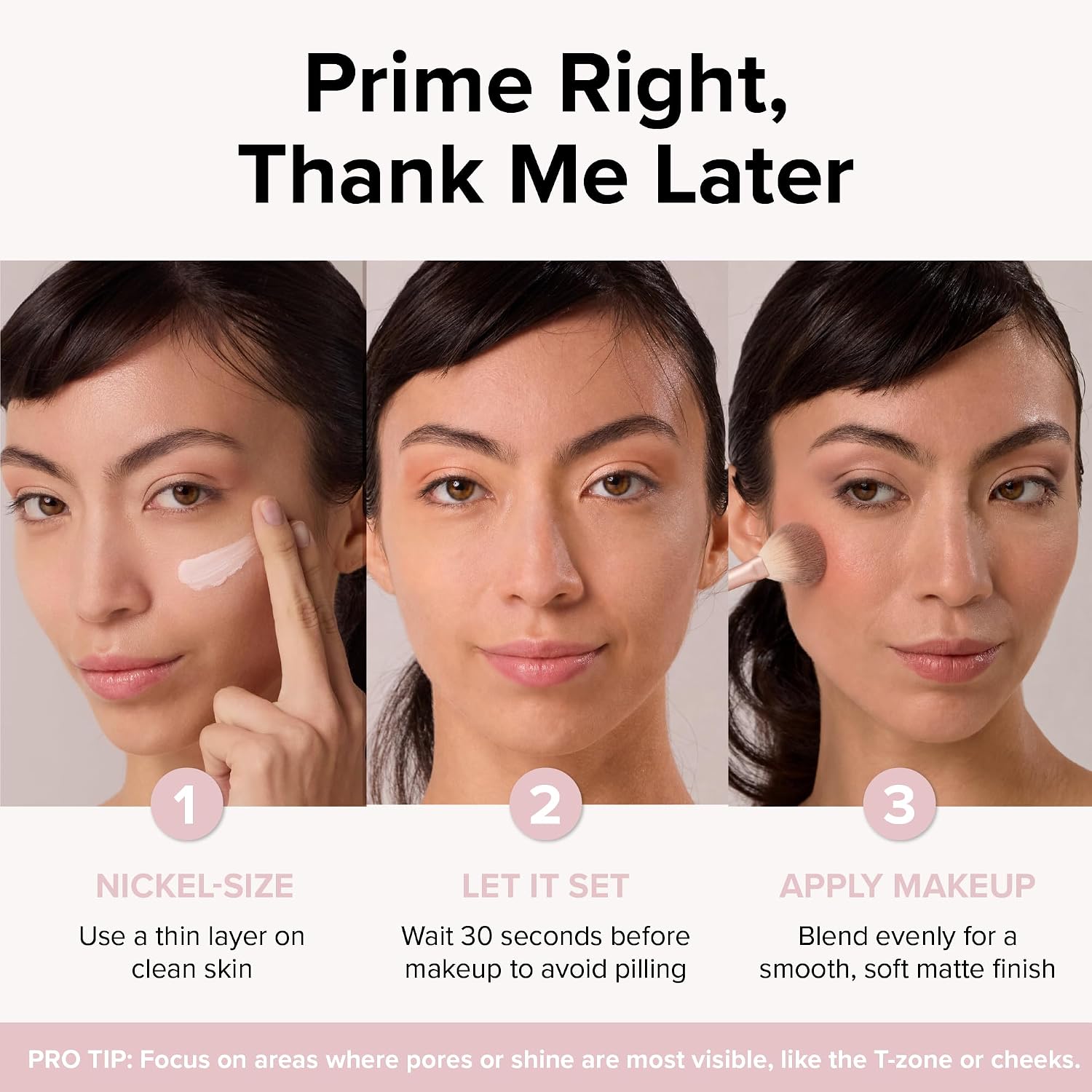 Elizabeth Mott Thank Me Later Pore Minimizer Face Primer, 30g | K-Beauty Pore Minimizing and Smoothing Makeup Primer, Long-Wearing Makeup, Soft-Matte Finish, Cruelty-Free - Image 6
