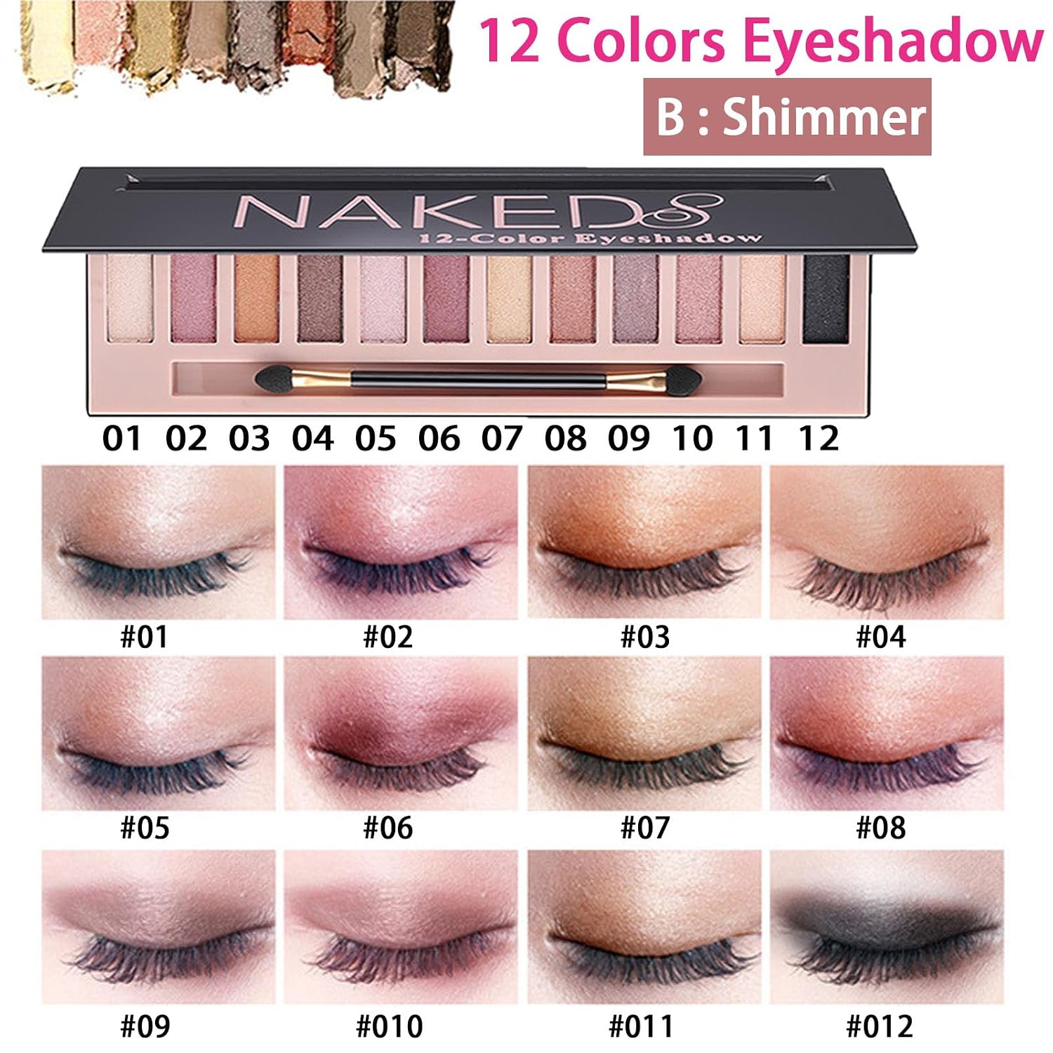 All in One Makeup Kit for Women Full Kit, Makeup Set 12 Colors Eyeshadow, Foundation & Primer, Lipsticks, Eyeliner, Mascara, Contour Stick, Brow Soap, Brush & Sponge, Make Up Gift Set for Women, Teens - Image 2