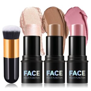 3Pcs Cream Contour Stick Makeup Kit...