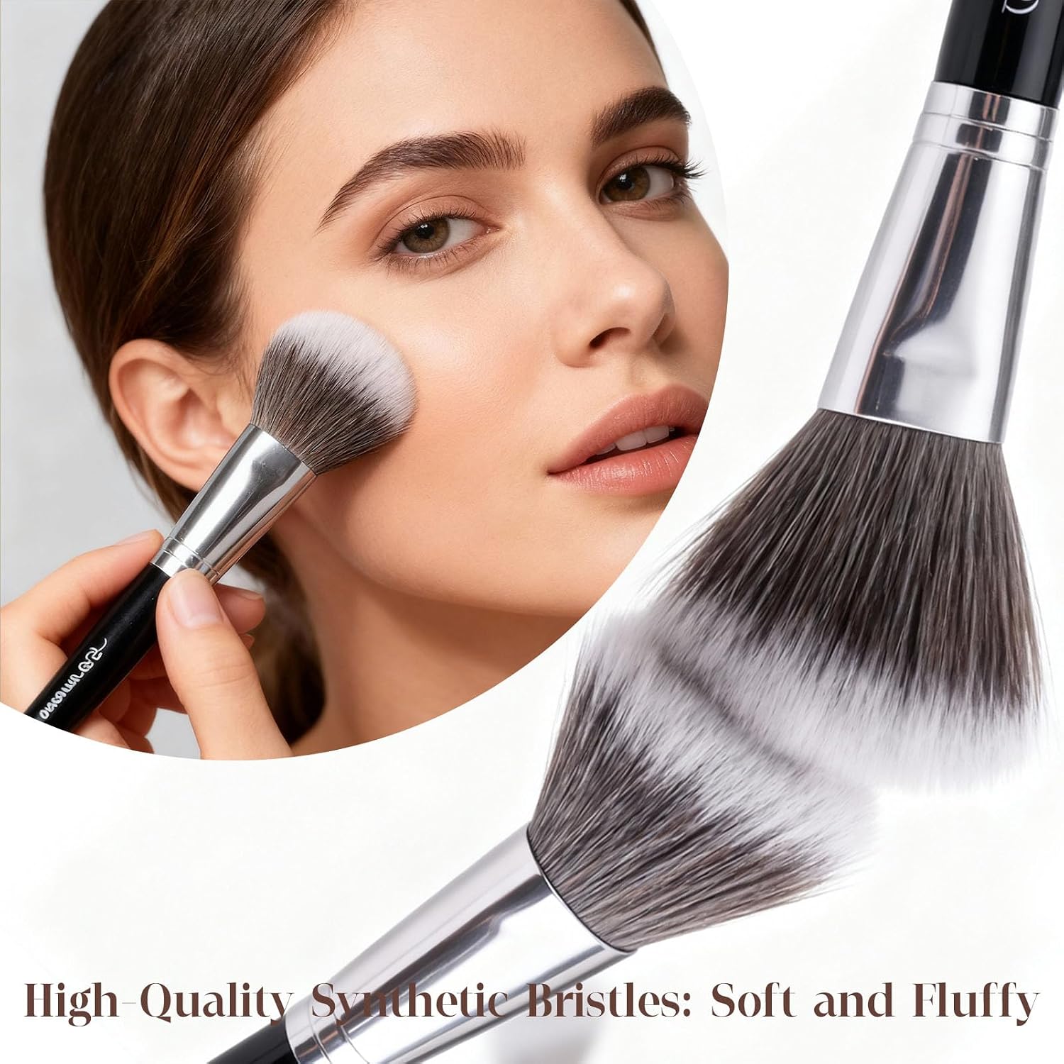 Angled Blush Brush, Bronzer Brush, Contour Brushes For Makeup, Angled Makeup Brush for Natural, Streak-Free Finish, Soft Dense Bristles Vegan &Cruelty-Free, Ideal For Liquid Cream And Powder Cosmetics - Image 9