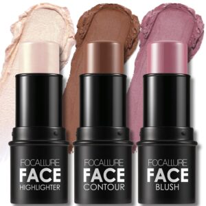 FOCALLURE 3 Pcs Cream Contour Stick...