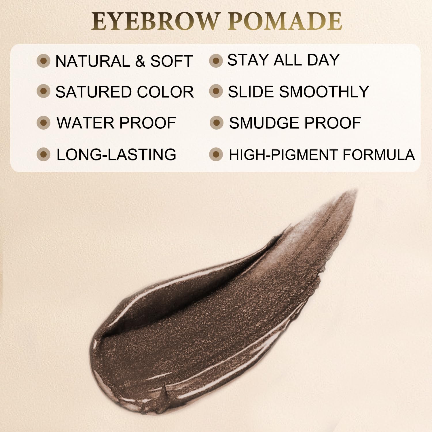 LAVONE Eyebrow Pen Kit,Waterproof Brow Pencil,Pomade,Eyeliner-Dark Brunette | 4-in-1 eyebrow makeup kit, brow brush, long-lasting,smudge-proof,waterproof, eyebrow pencils for women, natural & full brows - Image 5