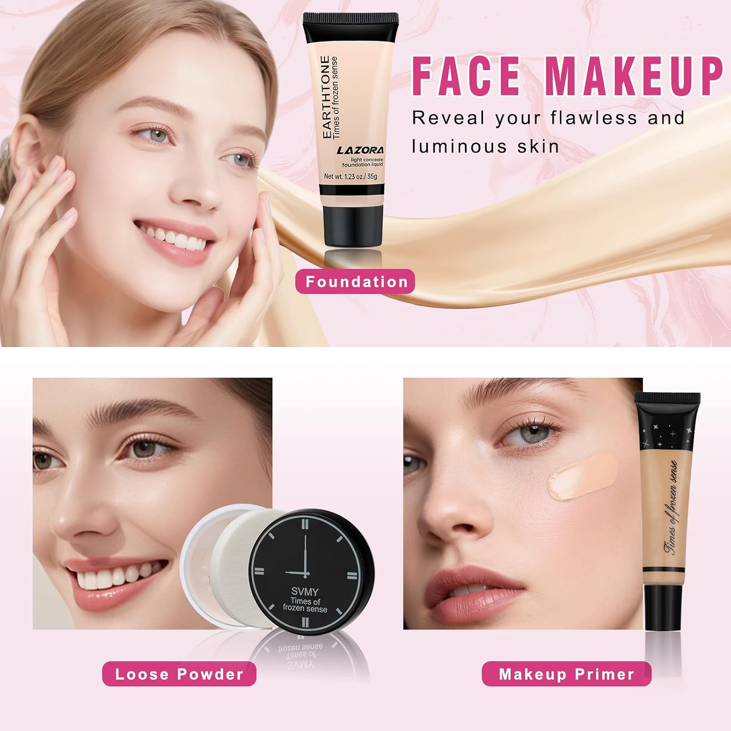 Makeup Set for Teens Makeup Kits for Teens & Girls Women - Travel Makeup Kit for Women Full Kit with Eyeshadow Palette, Lipstick & More, Make Up Set for Teenager Girls - Image 3
