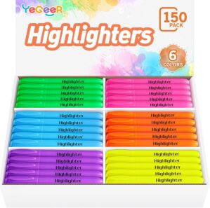 YEGEER Highlighters, Chisel Tip Dry...