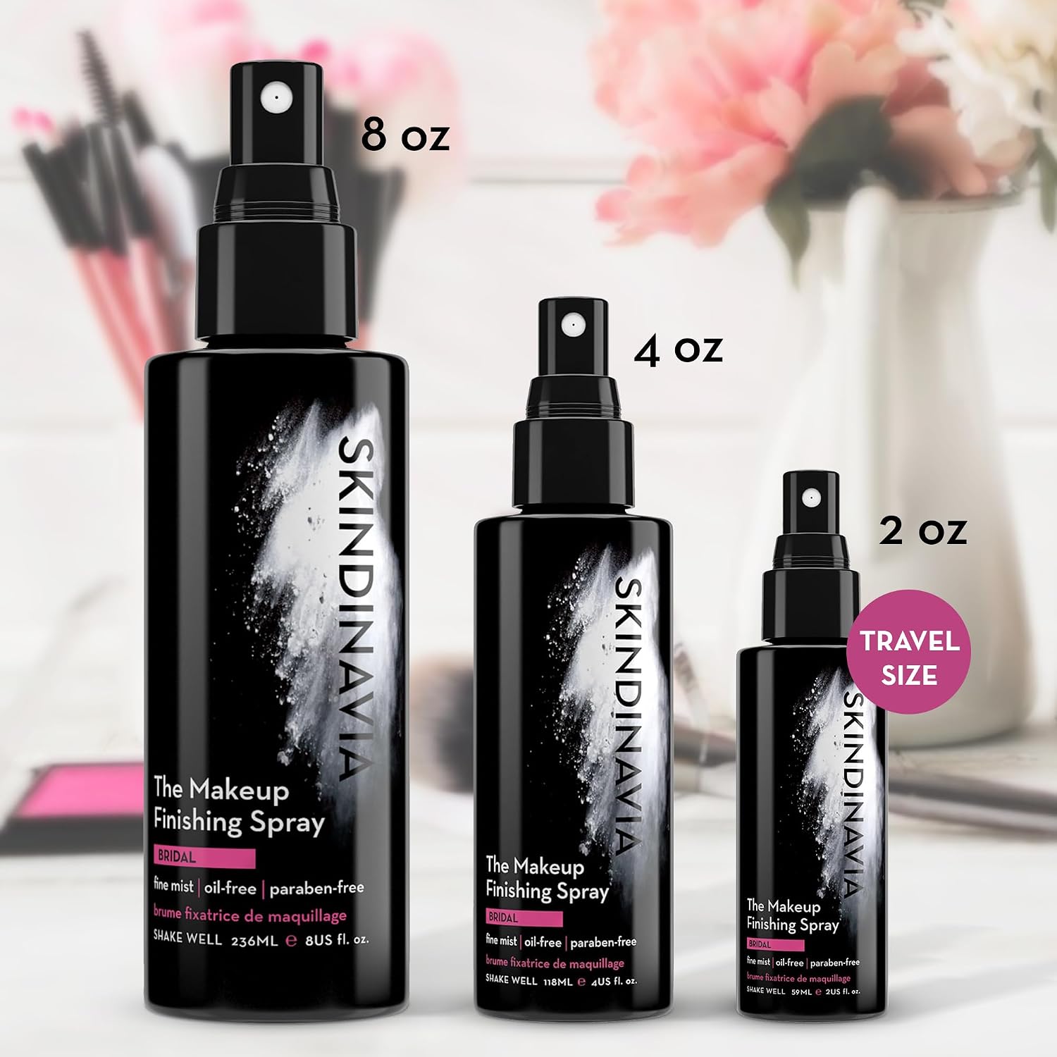 Skindinavia Makeup Setting Spray, Bridal Setting Spray for Makeup, 2 oz | Long Lasting, Waterproof & Heat-Resistant Cooling Formula, All-Day Wear Up to 16+ Hours, Wedding Day, Bridal Shower Gift - Image 5