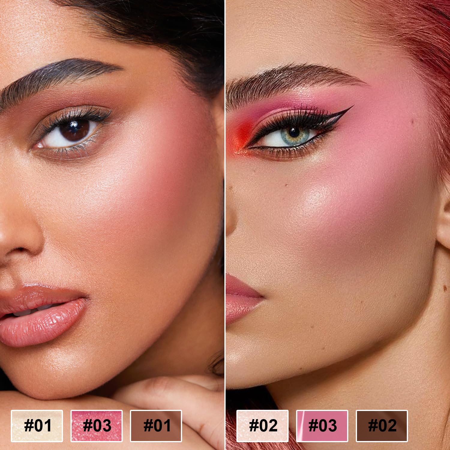 6 Colors Cream Contour Stick Kit, Shades with Highlighter Blush Bronzer | for Sculpt the Cheeks,Long Lasting,Waterproof,Matte & Dewy Finish for Woman (SET A) - Image 7