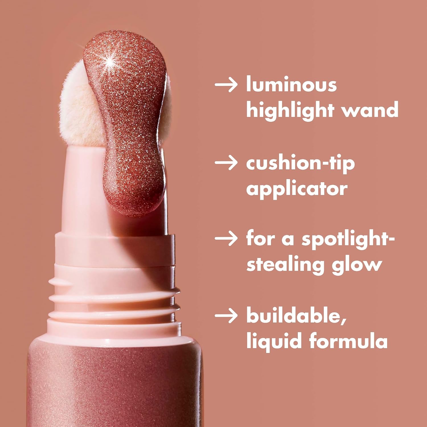 e.l.f. Halo Glow Highlight Beauty Wand, Liquid Highlighter Wand For Luminous, Glowing Skin, Buildable Formula, Vegan & Cruelty-free, IRL Angel - Image 3