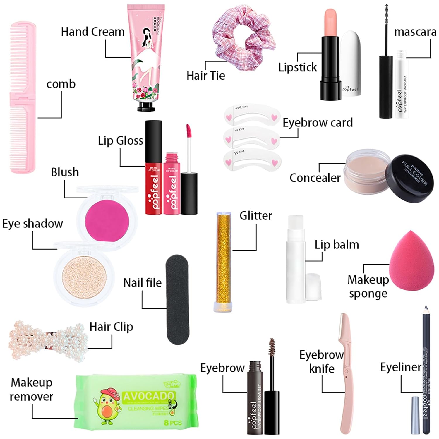 Makeup Advent Calendar 2026, Mother's Day Makeup Gifts for Teenage Girls Women All in One Makeup Kit Surprise Gift Countdown Calendar Gifts with Eyeshadow Palette Lipstick Foundation Eyebrow - Image 6