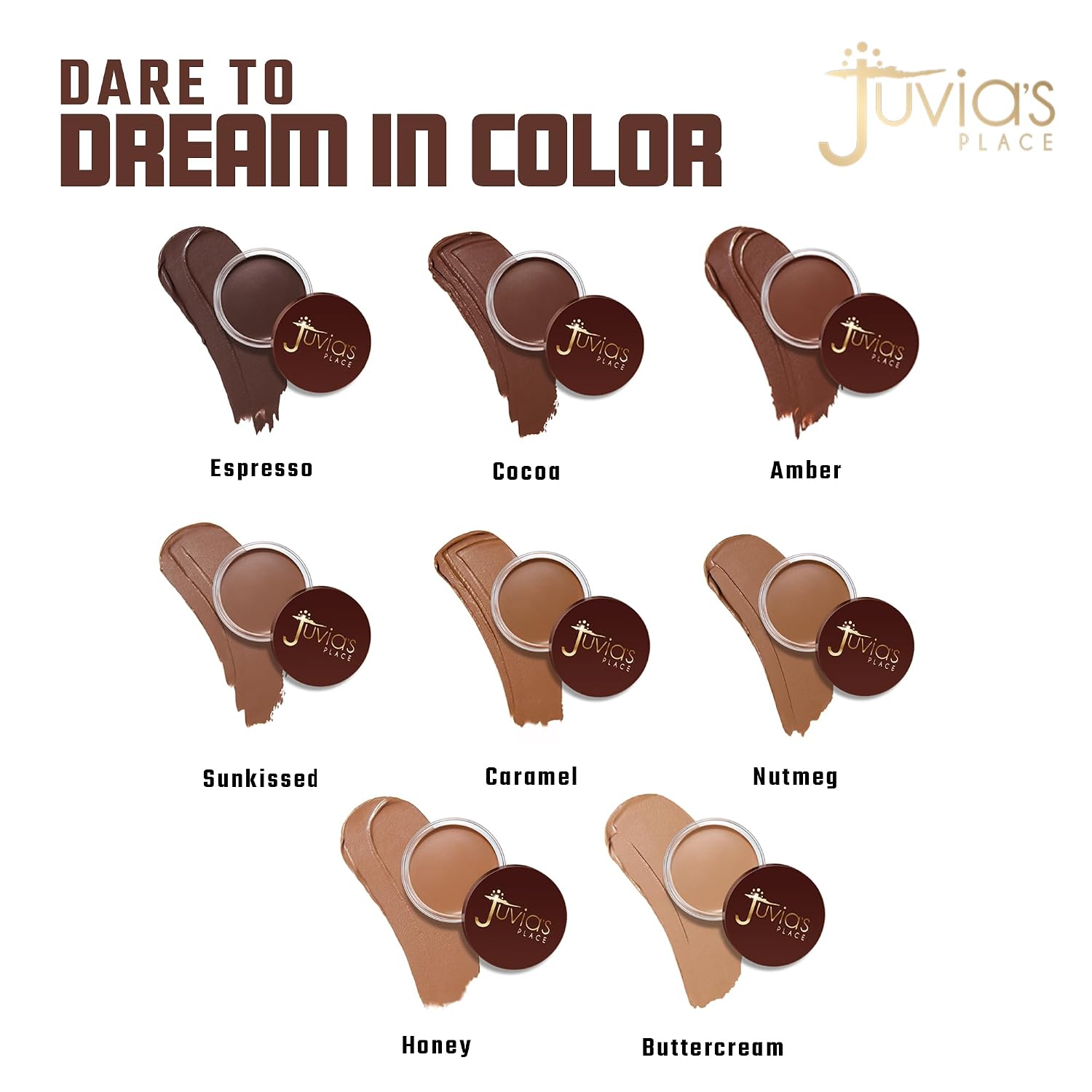 Juvia's Place Bronzed Cream Bronzer - Honey, Matte Shimmer Finish Contour | Sun-kissed Warmth With A Matte Shimmer Finish. Blendable Cream Bronzer Texture Creates Sculpted Makeup Looks With Rich Color - Image 7
