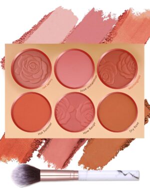 Blush Palette,Orange Rose Pink Powd...