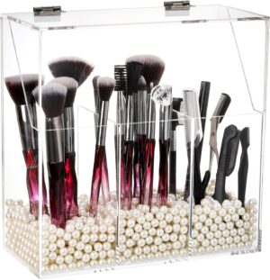 Okllen Makeup Brush Holder with Dus...