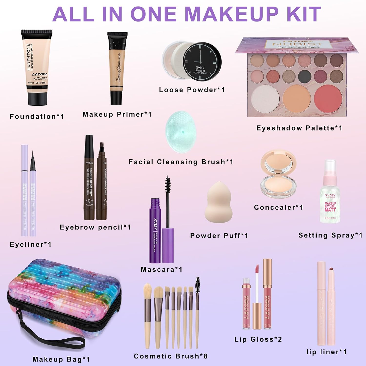 Makeup Kit Makeup Set for Teens & Girls Make Up Sets for Girls 10-12 Makeup Gift Set for Teenagers Makeup kits for Teen Beginner - Image 2