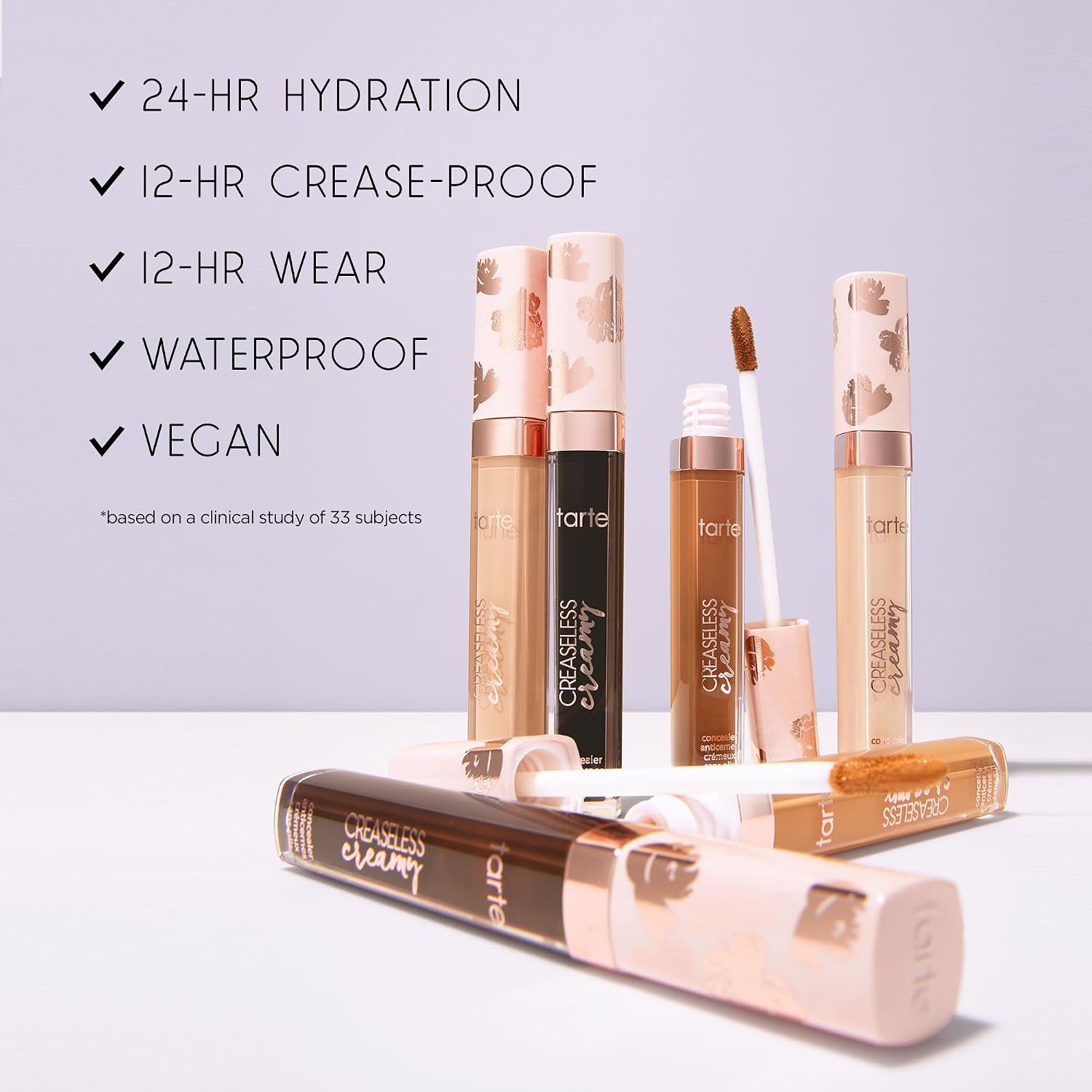 tarte creaseless creamy full-coverage concealer – Waterproof Longwear, Vitamin E Niacinamide & Caffeine for covering Dark Circles & Blemishes Hydrating, Blurs & Smooths appearance Vegan & Cruelty-Free - Image 6