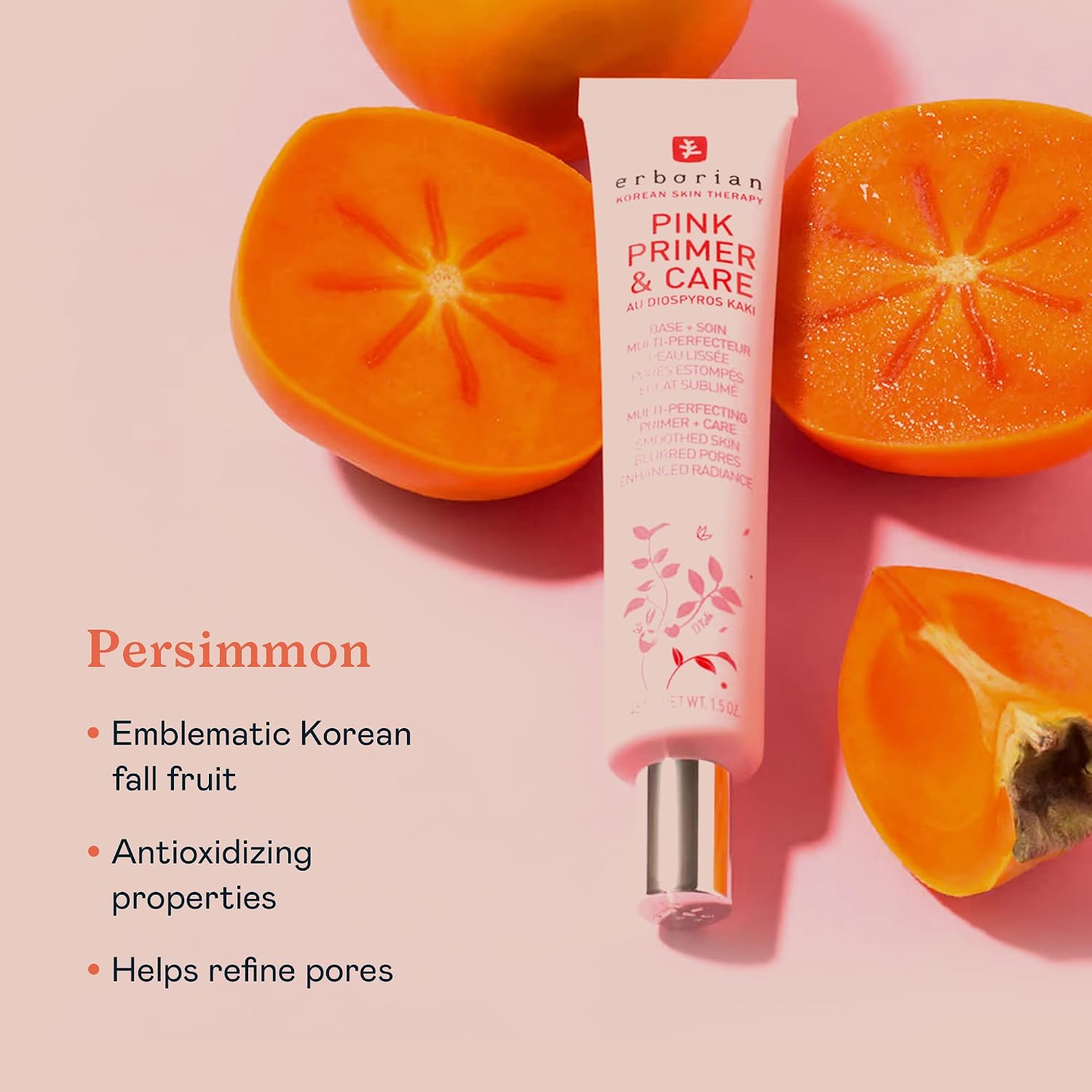 Erborian Pink Primer & Care, Multifunctional Pore‑Blurring Cream & Hydrating Rosy Makeup Base, Moisturizing and Smoothing Effects, Korean Skincare - Image 3