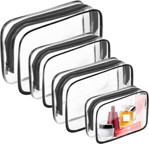 AURUZA Clear Makeup Bag,Portable Tr...