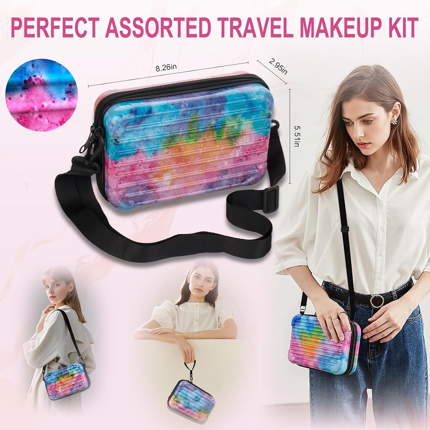 Makeup Set for Teens Makeup Kits for Teens & Girls Women - Travel Makeup Kit for Women Full Kit with Eyeshadow Palette, Lipstick & More, Make Up Set for Teenager Girls - Image 9