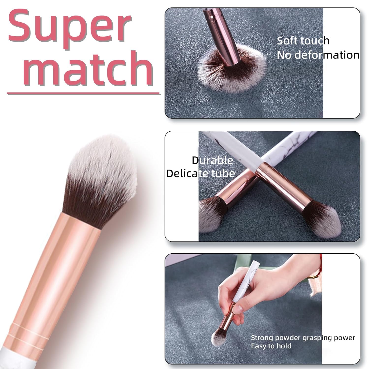 NewBang 16 Colors Blush Contour Highlighter Makeup Palette with Brush, Matte Mineral Face Blush Powder for Cheek, Bright Shimmer Illuminator Bronzer Professional Facial Beauty Makeup Blushes Set - Image 5