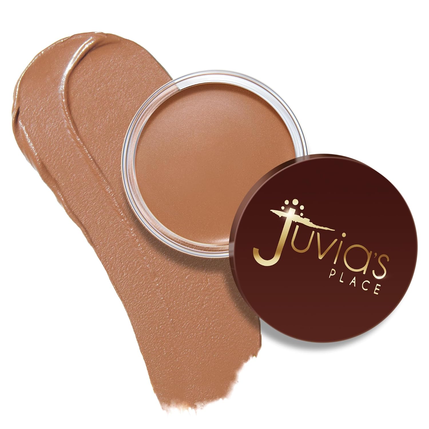 Juvia's Place Bronzed Cream Bronzer - Honey, Matte Shimmer Finish Contour | Sun-kissed Warmth With A Matte Shimmer Finish. Blendable Cream Bronzer Texture Creates Sculpted Makeup Looks With Rich Color
