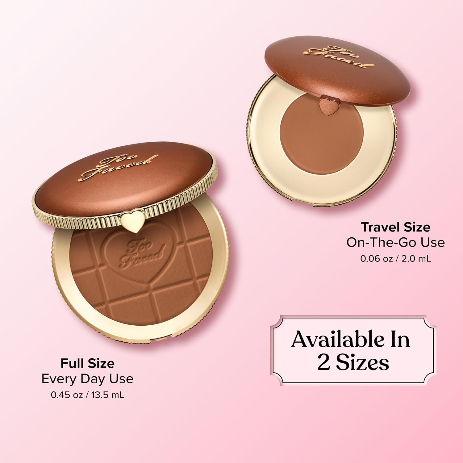Too Faced Chocolate Soleil Matte Blurring Bronzer | Matte Bronzer Powder that Mimics Natural Skin for Blurred Sun-Kissed Effect - Image 8