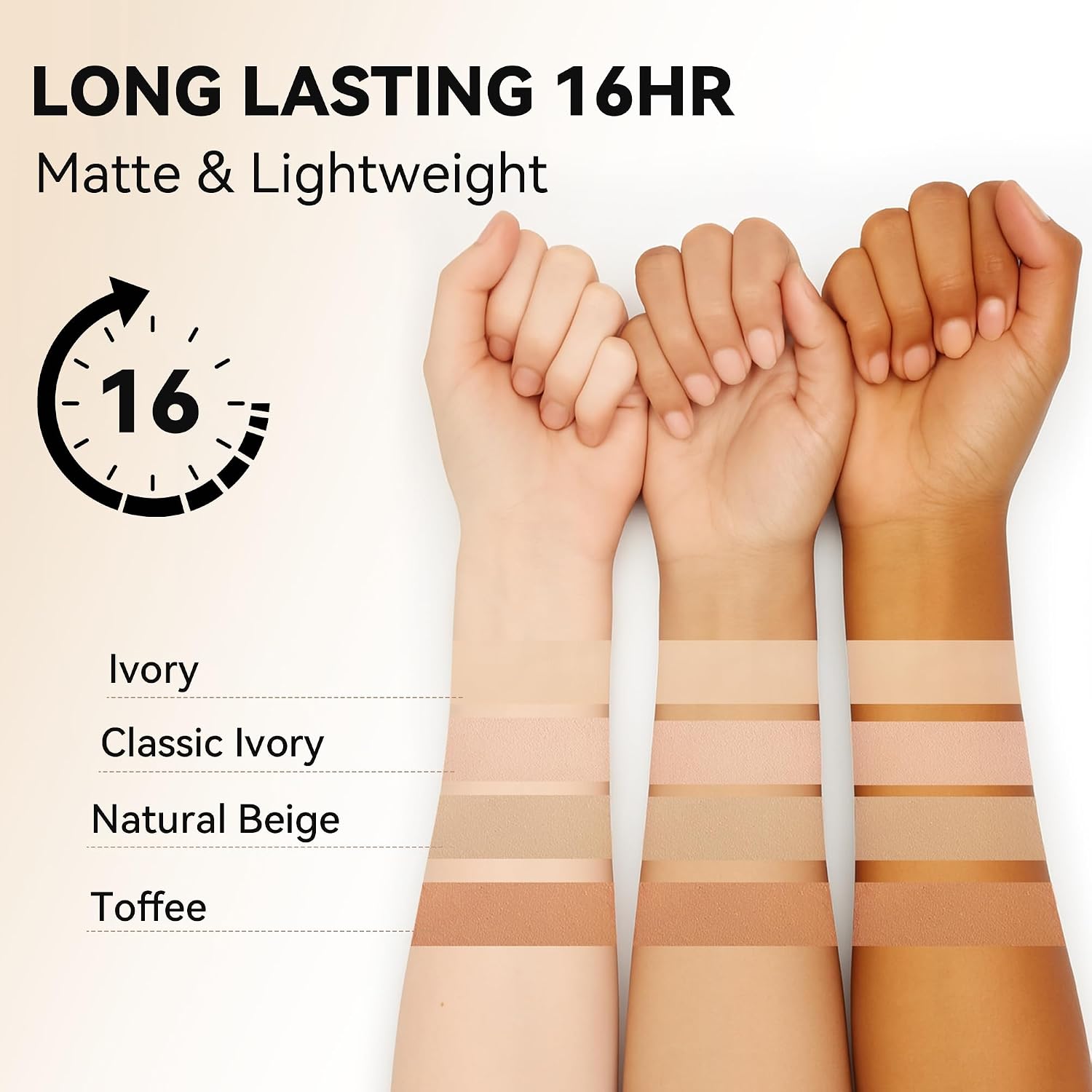 FV Matte Waterproof Foundation-Longwear Transfer-Proof, with Medium to Full Coverage, Oil-control & Lightweight, Liquid Foundation Makeup for Normal/Oily Skin, 30g, Natural Beige - Image 8