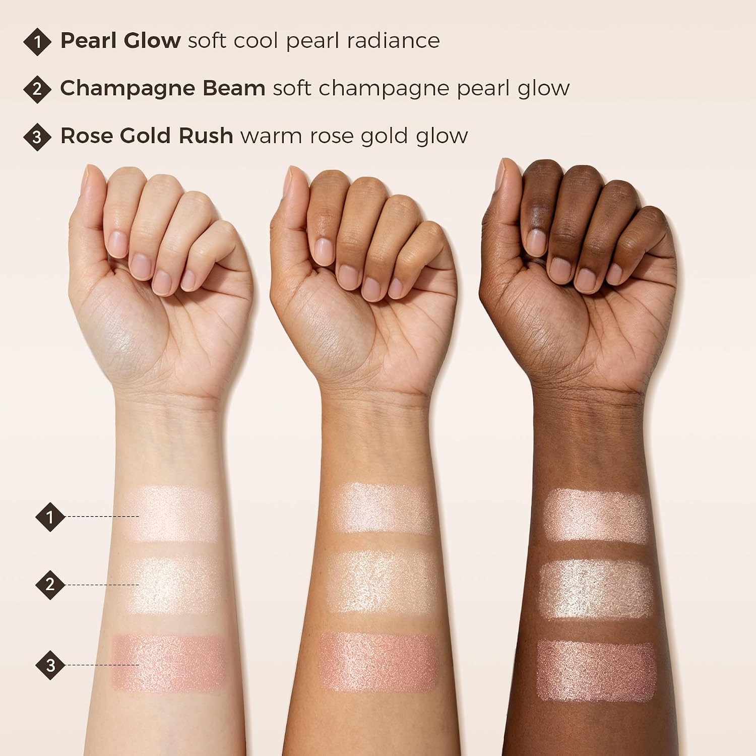 Exmiloo Highlighter Stick, Natural Champagne Glow Cream Makeup for Face | Natural Champagne Glow for Light to Medium Skin, Buildable Cream Highlight for Cheekbones, Brow Bone and Nose - Image 7