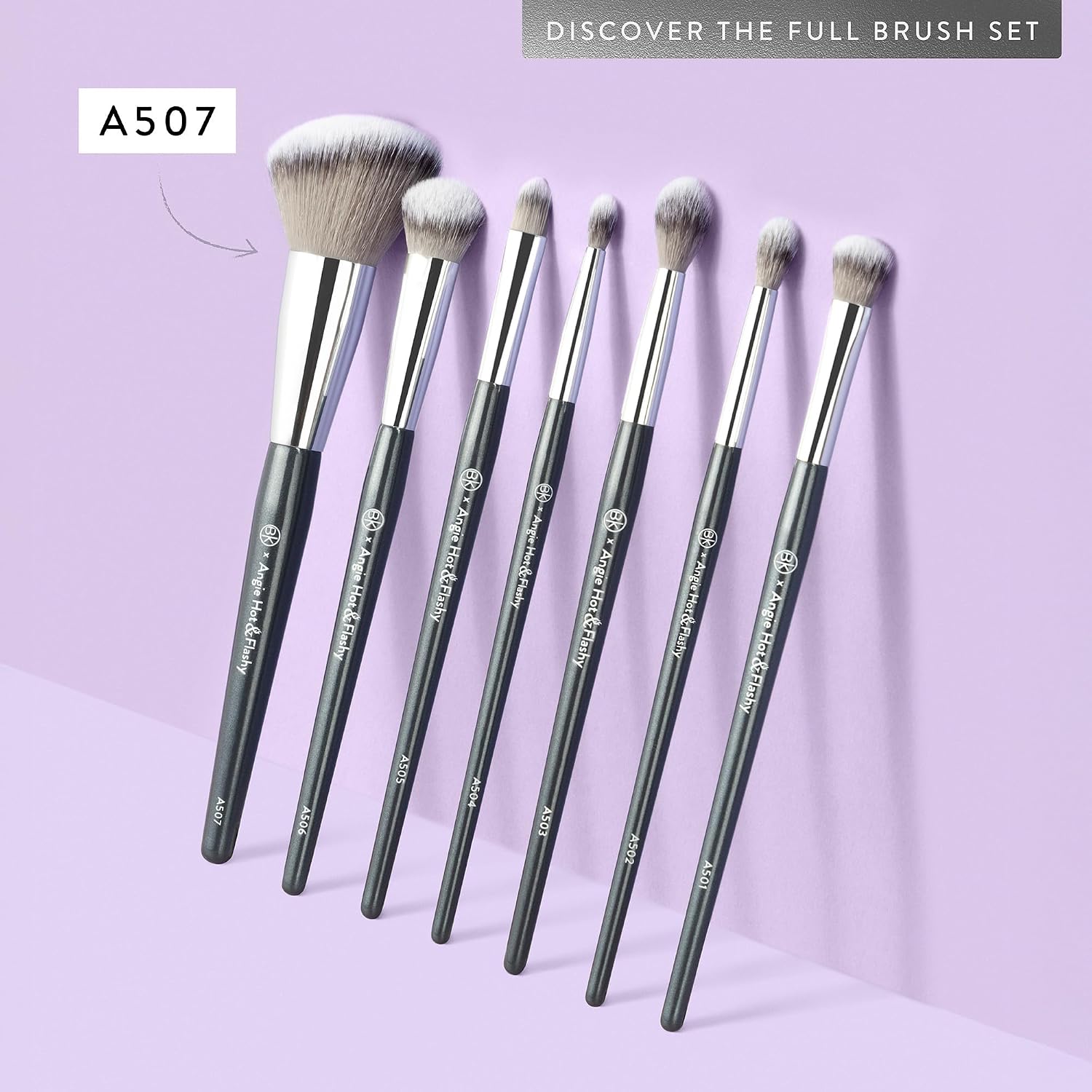 BK BEAUTY - ANGIE HOT & FLASHY A507 ANGLED BLUSH BRUSH – For Blush, Bronzer & Contour, Fluffy Angled Brush for Seamless, Streak-Free Finish - Image 7