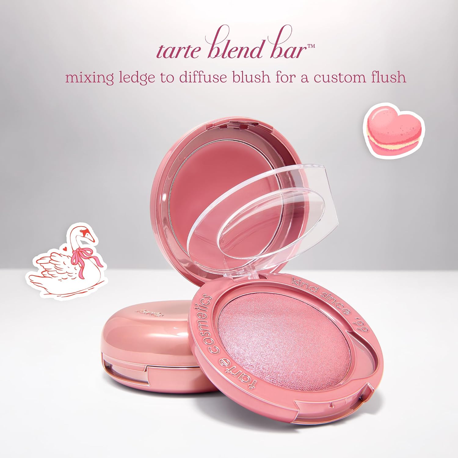 tarte macaron blush & glow duo - Multi-Use Longwear Makeup with Peptides, Cream & Powder Blush Duo with Blend Bar for a Buildable Bright Lifted Look, Vegan & Cruelty-Free, full size - Image 9