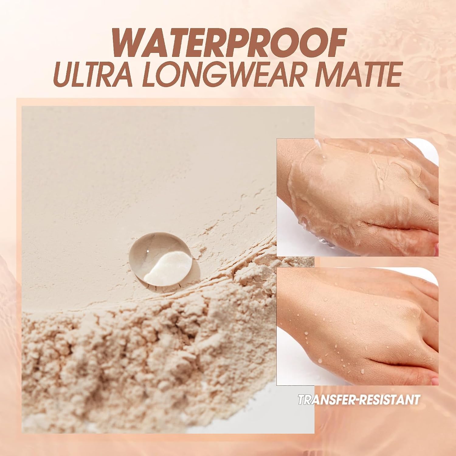 Oil Control Face Pressed Powder,Matte Smooth Flawless Setting Powder Makeup | #02 Waterproof Long Lasting Finishing Powder,Cruelty Free Lightweight Face Cosmetics,0.35Oz(#2-NATURAL BEIGE) - Image 5