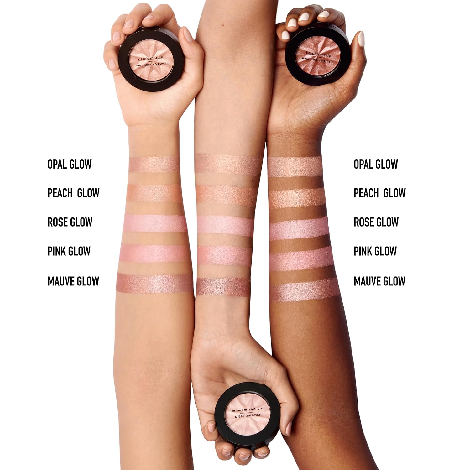 bareMinerals Gen Nude Highlighting Blush, Pink Glow, 3.2g - Image 4