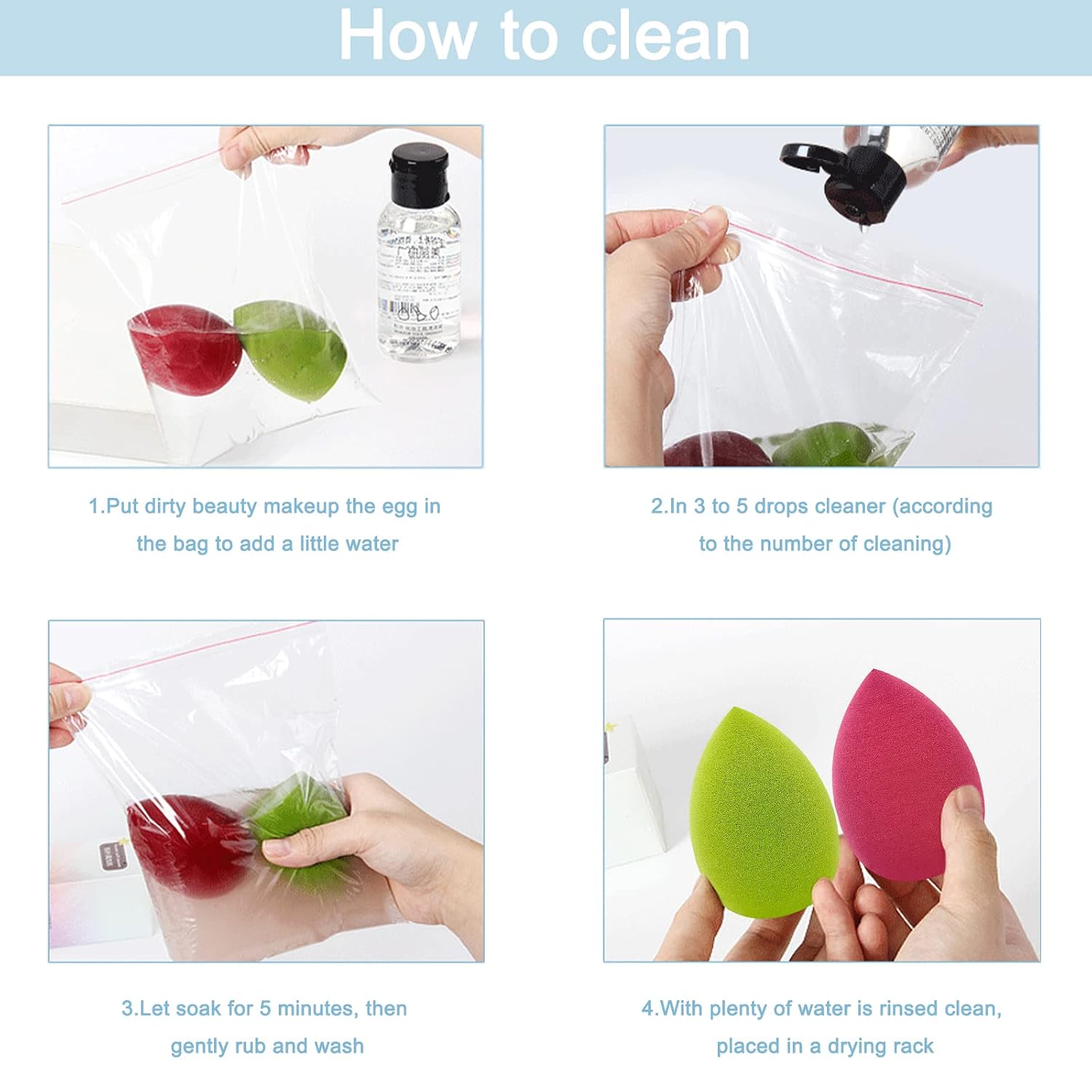 12 Pieces Professional Makeup Sponge Set,Latex Free Flawless Soft Setting Face Puffs,Multicolor Beauty Sponge Blender Cosmetic Applicator for Powder,Liquid,Facial Makeup Tools - Image 5