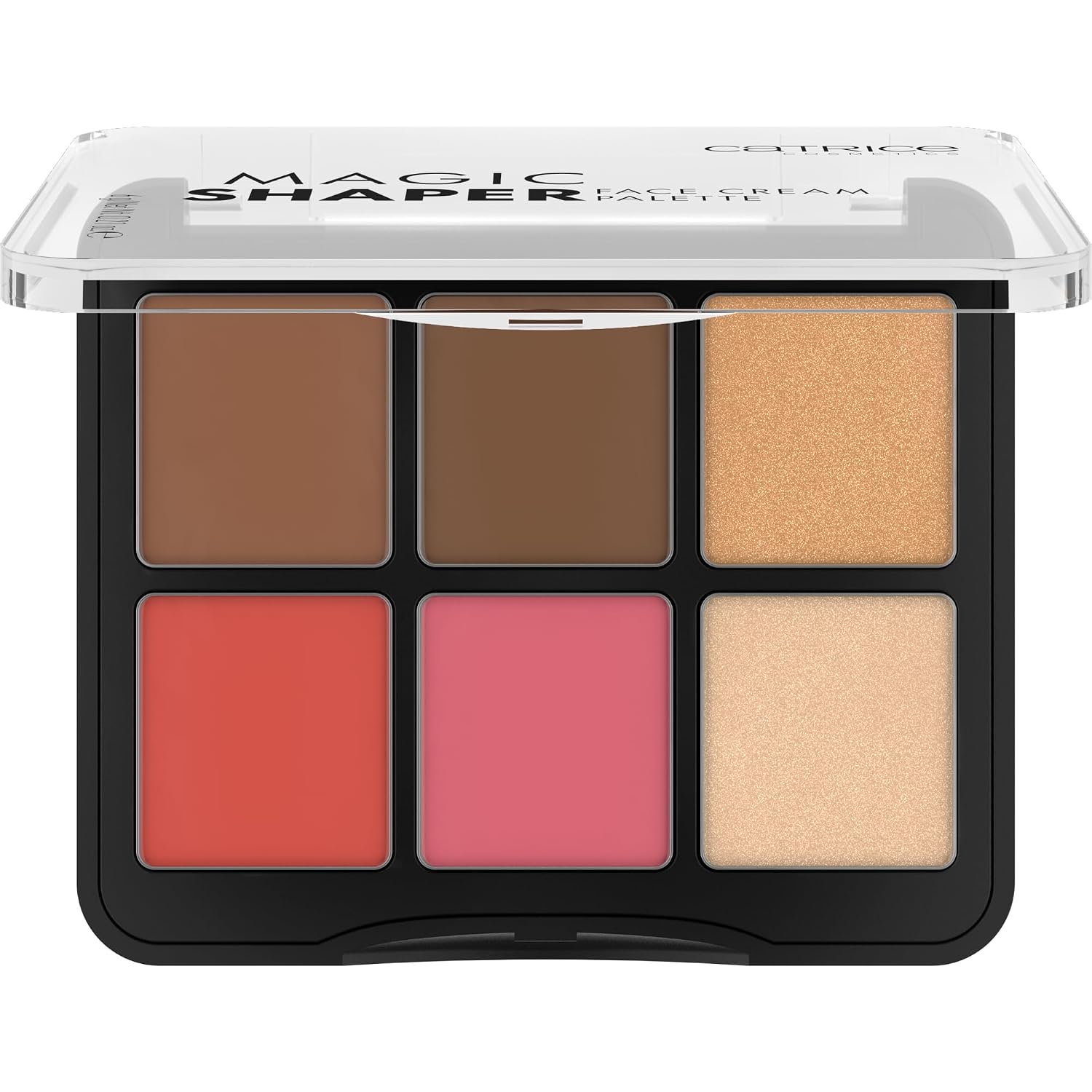 Catrice Magic Shaper Face Cream Palette, Blush, Bronzer & Highlighter | 6-in-1 Blendable, Buildable, Lightweight; Natural Finish, Contour & Shaping, Vegan & Cruelty Free, Fragrance Free, 0.21 oz - Image 2
