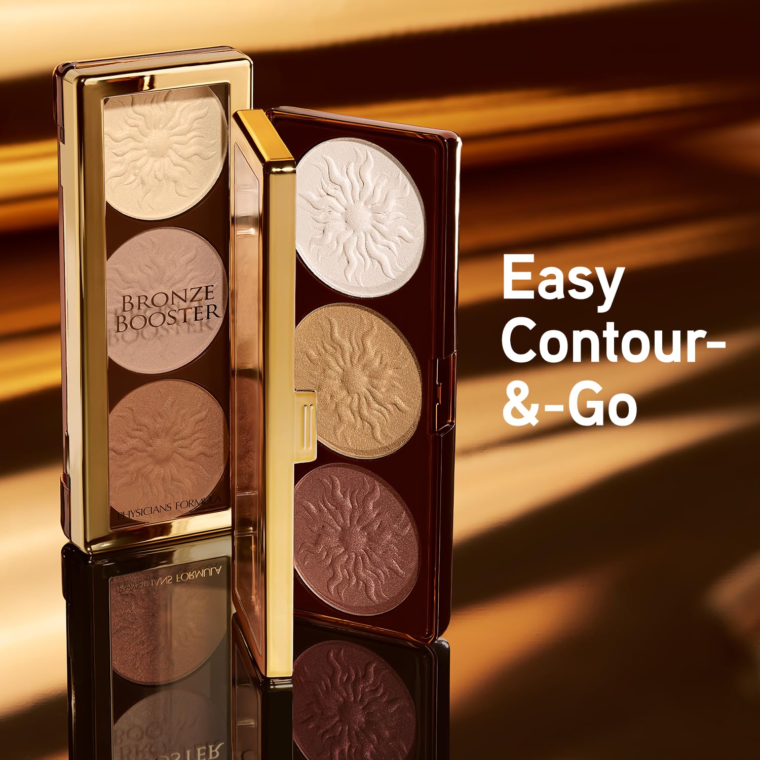 Physicians Formula Bronze Booster Highlight & Contour Palette with Brush, Blendable & Buildable Finish - Matte Sculpting - Image 3