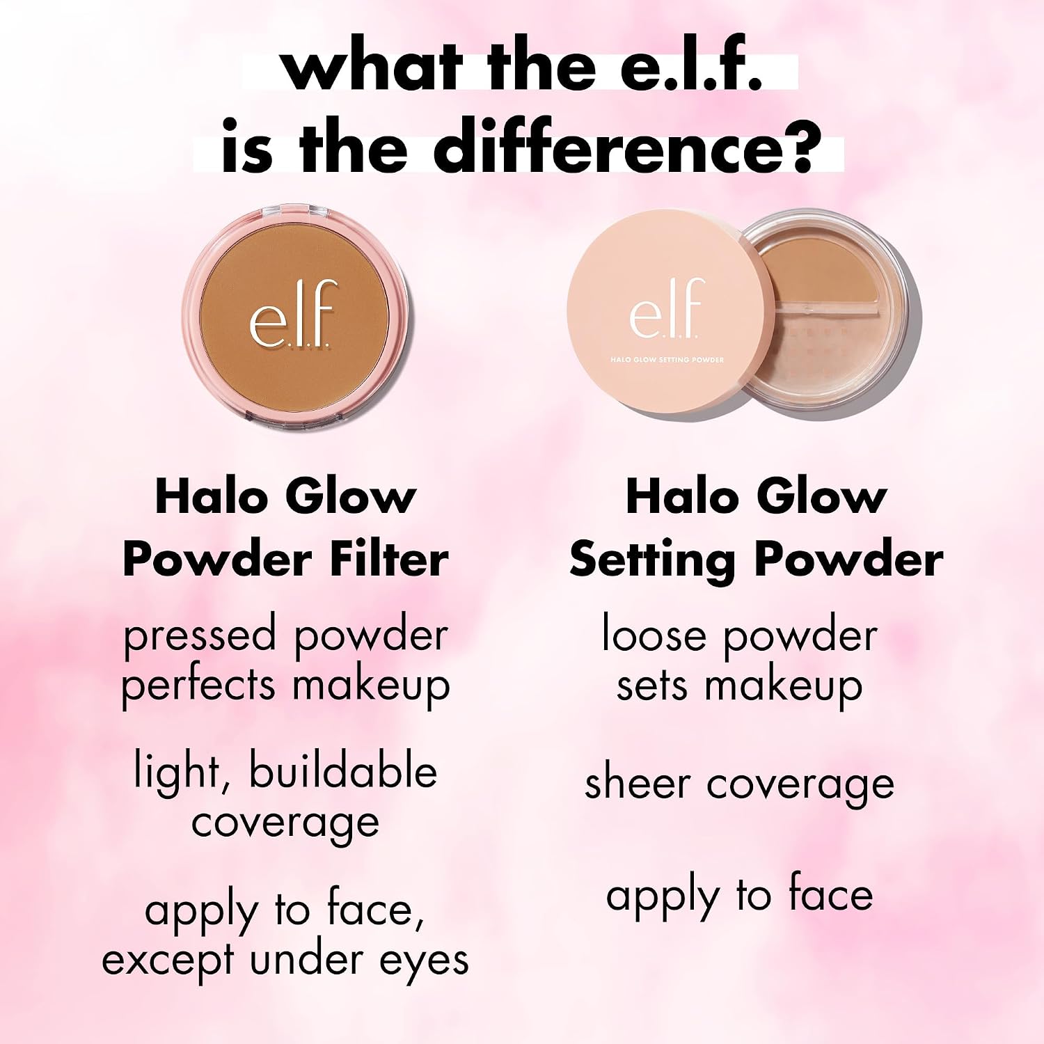 e.l.f. Halo Glow Powder Filter, Fair Warm | Ultra-fine Finishing Powder, Smooths The Look of Pores & Fine Lines, Creates A Soft-Focus Glow, Vegan & Cruelty-Free - Image 9