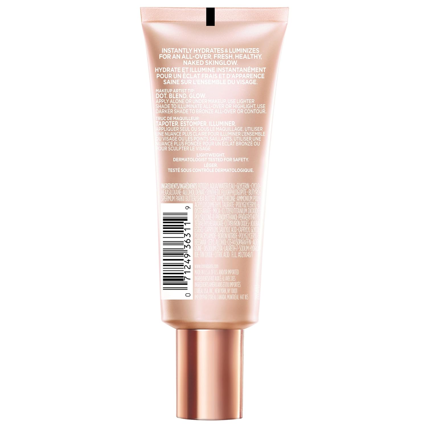 L'Oreal Paris Makeup True Match Lumi Glotion, Natural Glow Enhancer, Illuminator Highlighter, Bronzing Drops For a Sun-Kissed Glow For Face and Body, 902 Light, 1.35 fl oz - Image 11