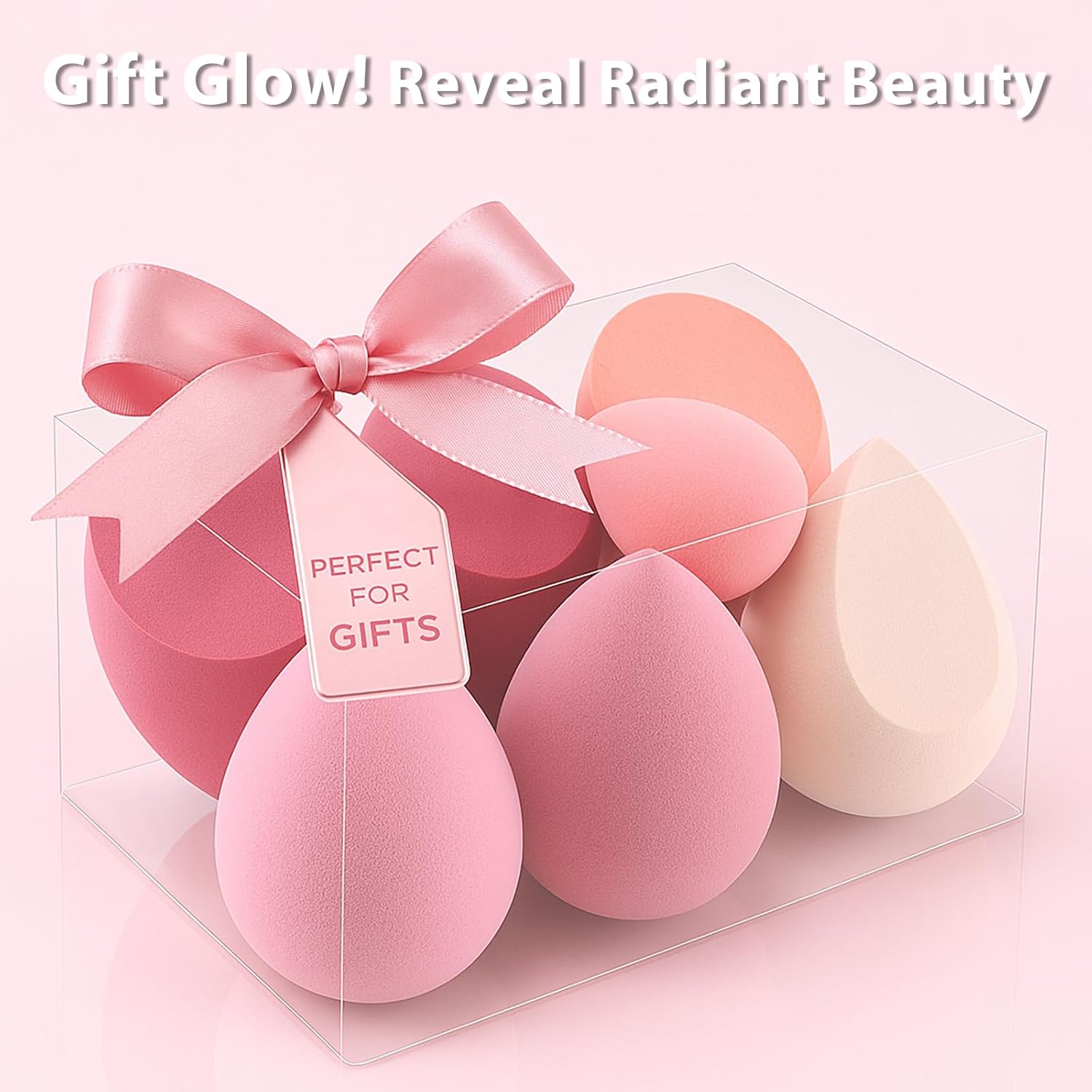 Foonbe Makeup Sponge Set, 7 Pcs Multi Colored Blender Sponges | Liquid Cream Powder Use, Latex Free Vegan & Cruelty-Free, with 1 Mini Sponge, Assorted Beauty Sponge Shapes, Travel Case - Image 7