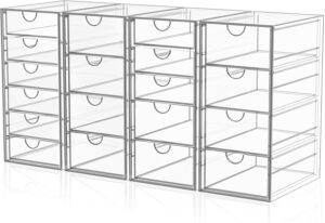 Acrylic Makeup Organizer with 19 Dr...