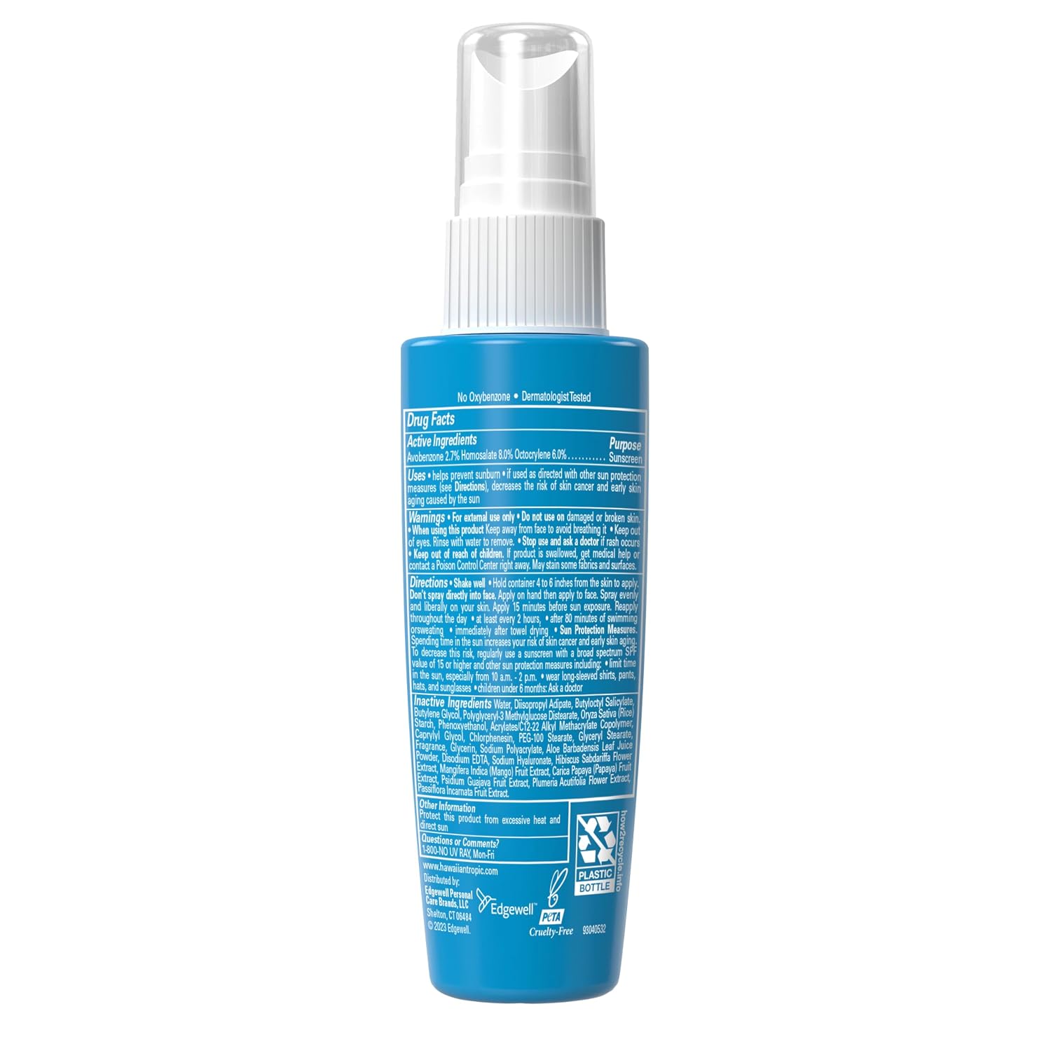 Hawaiian Tropic Weightless Hydration Water Mist for Face SPF 30, 2.1 Fl Oz | Hydrating face mist, Travel size sunscreen for face, Non-aerosol spray application, Contains hyaluronic acid, Non-greasy - Image 8