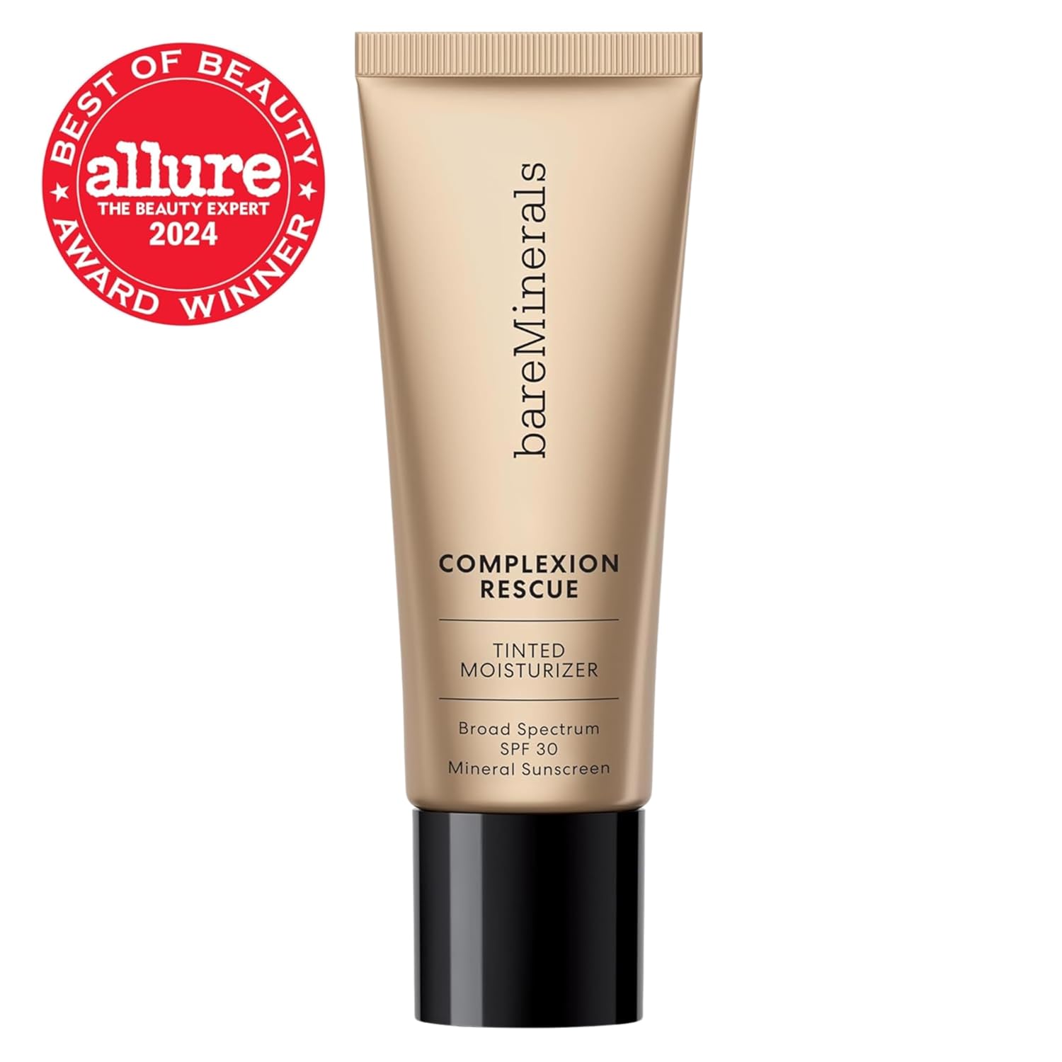 bareMinerals Complexion Rescue Tinted Moisturizer with SPF 30, Hydrating Tinted Mineral Sunscreen with Hyaluronic Acid, Sheer-to-Light Coverage, Multi-tasking, Skincare Infused Makeup - Image 2