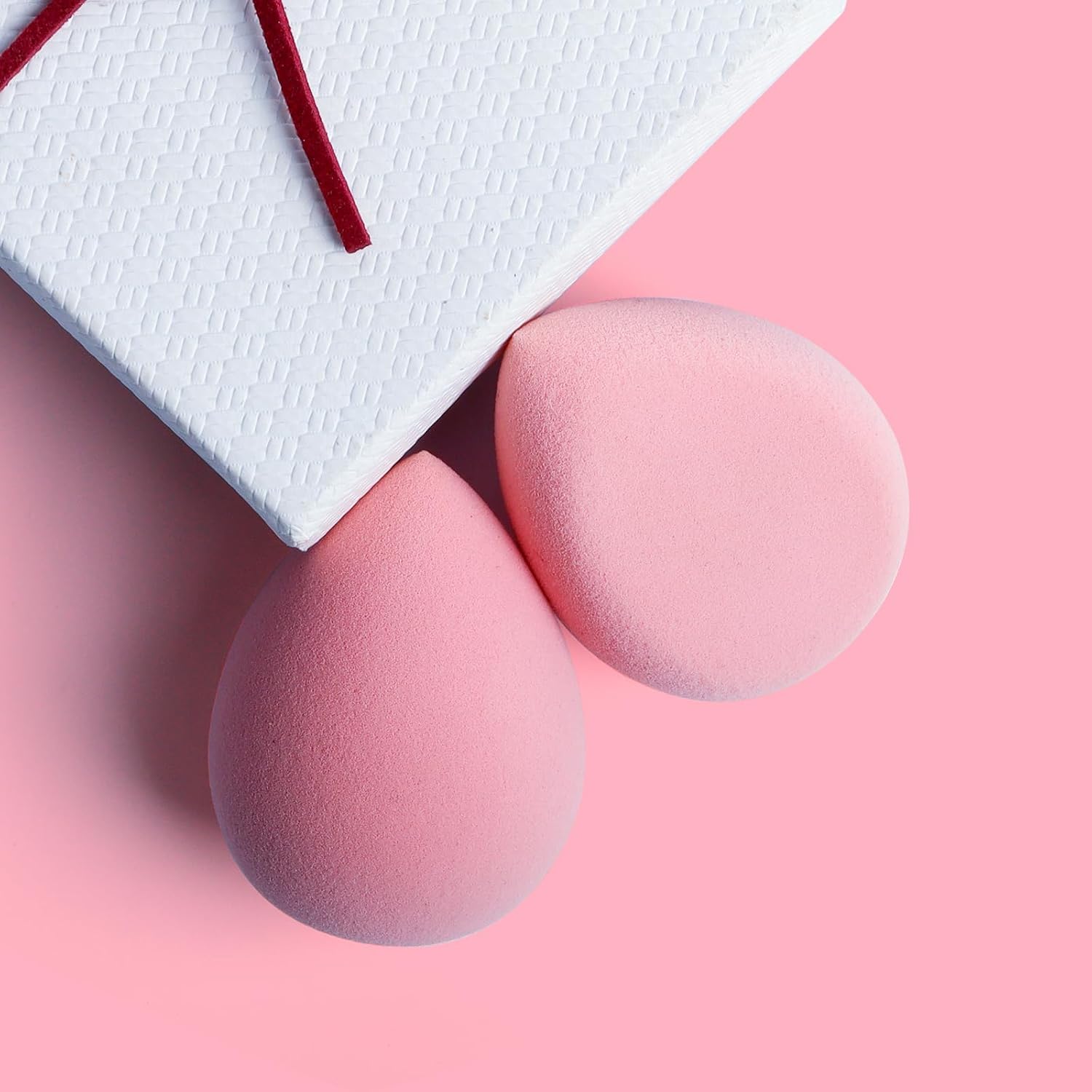 BEAKEY Makeup Sponge Set of 2, Flat Duo Patented Pink Beauty Sponges | Foundation and Powder Application, Soft Blending Blender, Large Flat Design, Latex Free, Beauty Tools for Makeup Lovers - Image 9