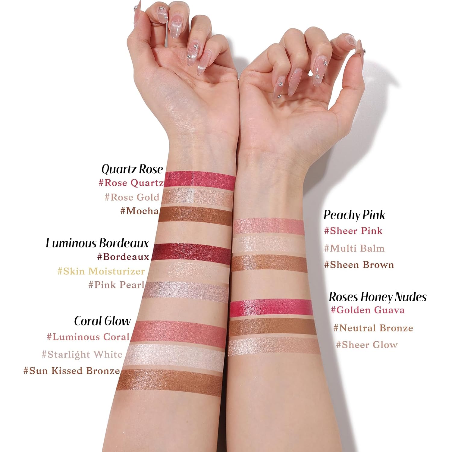 KIMUSE Face Sticks Trio, Blush, Highlighter & Contour Stick for Face Makeup | Long Lasting Sculpting Makeup for Cheeks, Blendable Cream Contour, Blush & Glow Highlighter Sticks, 3Pcs, with Brush - Image 7