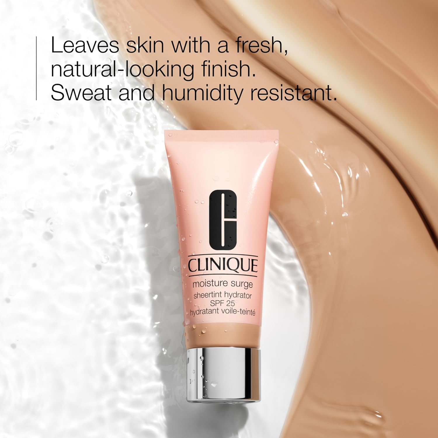Clinique Moisture Surge Sheertint Hydrator Broad Spectrum SPF 25 | Tinted Moisturizer With SPF, Hyaluronic Acid + Aloe Water | Sheer Coverage, Natural Finish Skin Tint - Image 4
