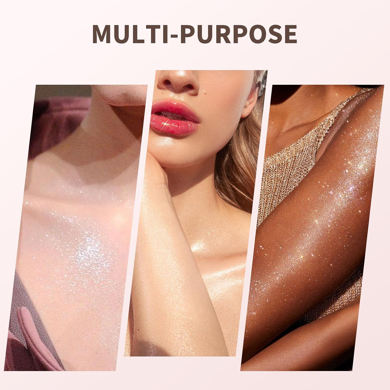 Color Nymph Glitter Liquid Highlighter Stick, Gel Cream Highlighter For Face Eye Body Chameleon Shimmer Glow Makeup Highlighters With Sponge Tip - 05# Fluorescent Sliver - Image 6