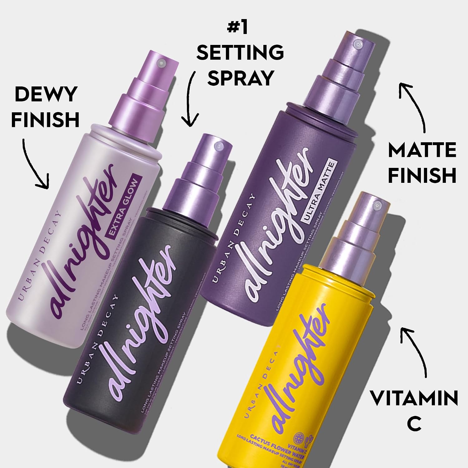 Urban Decay All Nighter Vitamin C Hydrating Makeup Setting Spray for Face, Transfer-Resistant, Waterproof, 16 HR Wear, with Vitamin C & Cactus Flower Water, Illuminated Finish, for Dry Skin, Vegan - Image 7