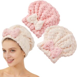 2 PCS Absorbent Hair Towel Wrap for...
