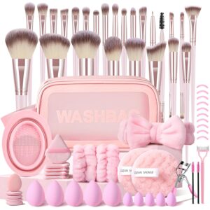 KUORYZAL Pink Makeup Brushes Set Pr...