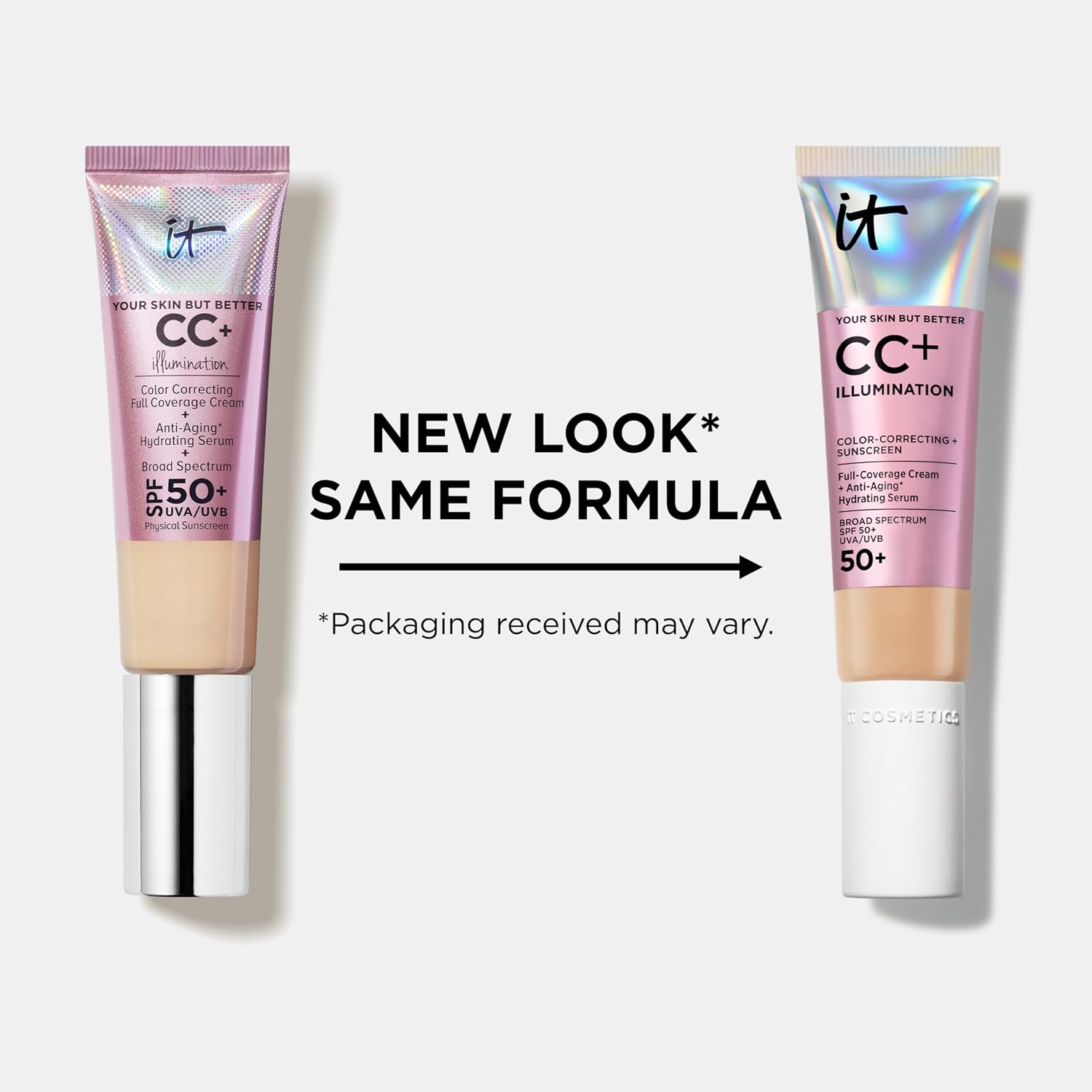 IT Cosmetics CC+ Cream Illumination Radiant Foundation with SPF 50+ | Full Coverage Color Correcting Foundation for Normal/Dry + Mature Skin - Anti-aging Hydrating Serum, Peptide + Niacinamide - Image 6