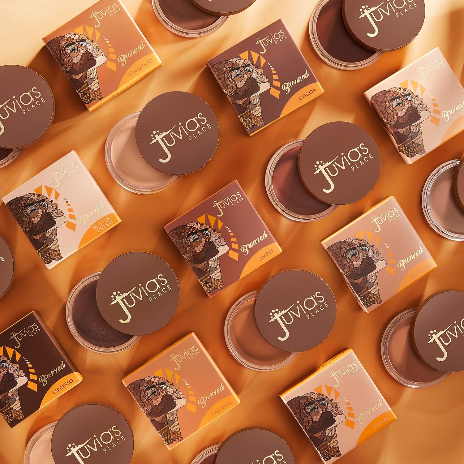 Juvia's Place Bronzed Cream Bronzer - Honey, Matte Shimmer Finish Contour | Sun-kissed Warmth With A Matte Shimmer Finish. Blendable Cream Bronzer Texture Creates Sculpted Makeup Looks With Rich Color - Image 3