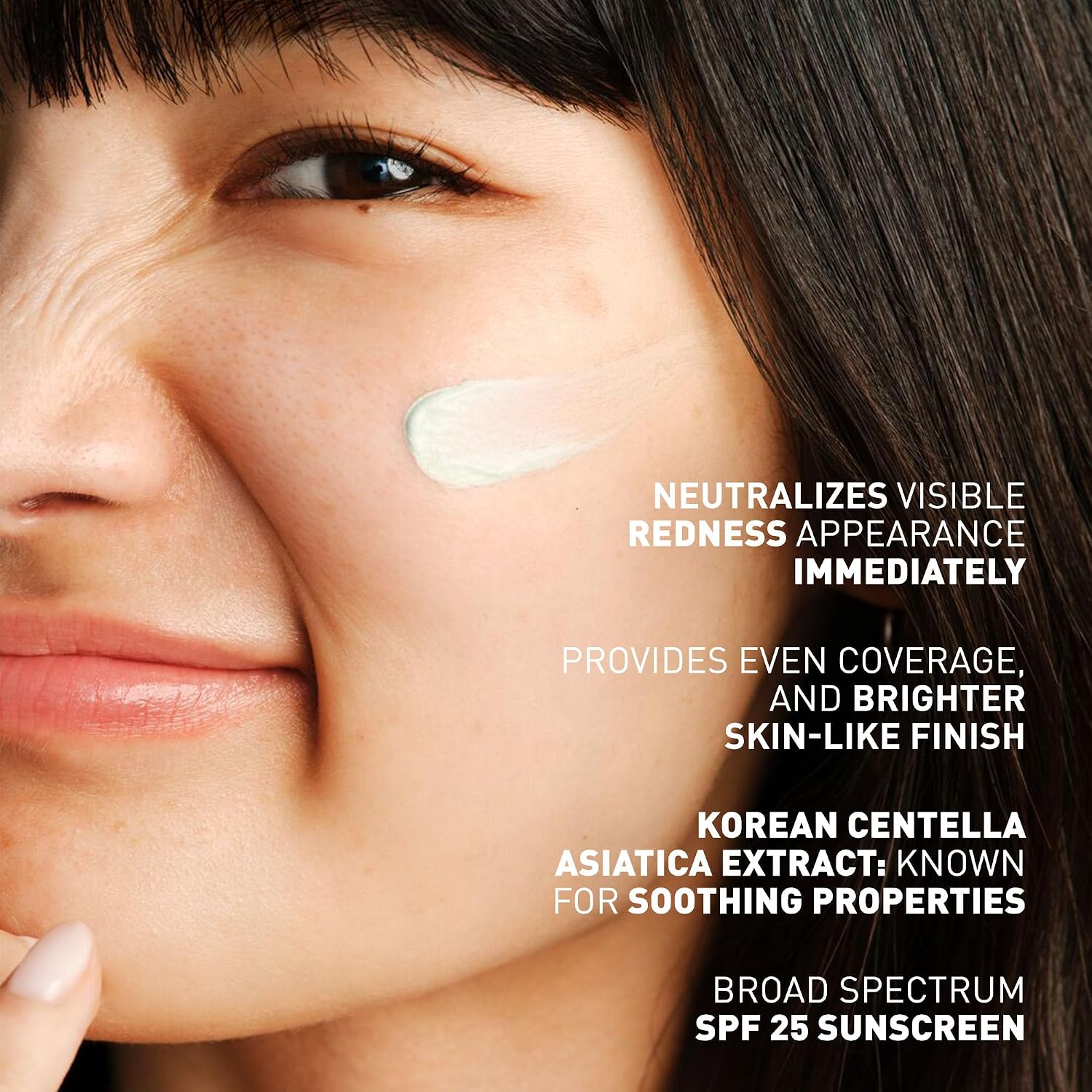 Erborian CC Red Color-Correcting Cream with SPF 25, Korean Skincare | Primer, neutralizes redness, calming, lightweight, evens tone, soothing, blurring, buildable, everyday wear, green pigment - Image 4